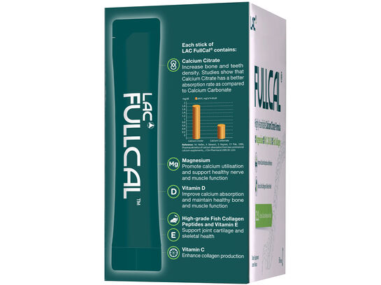 FullCal&reg; (Lemon Flavour) - Highly Assimilable Calcium Citrate Formula